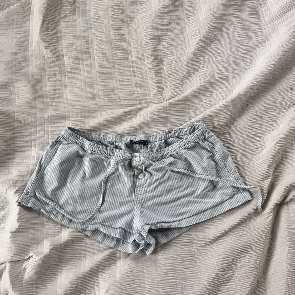 Striped Gray Women's Shorts
